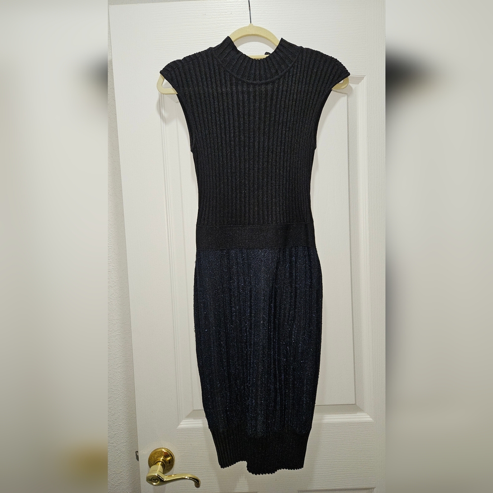 Herve Leger blue mini dress size M